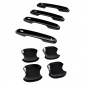 8PCS Side Door Handle+Bowl Overlays Cover Trim For Toyota Grand Highlander 2024 2025 Limited/Platinum/ Lexus GX550 2024 2025