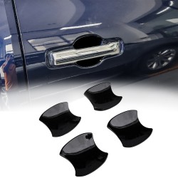 4PCS Glossy Black Style Car Side Door Handle Bowl Cover Trim For Toyota 4Runner 2025