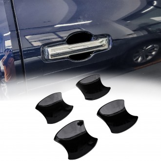 4PCS Glossy Black Style Car Side Door Handle Bowl Cover Trim For Toyota 4Runner 2025