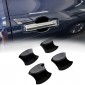 4PCS Glossy Black Style Car Side Door Handle Bowl Cover Trim For Toyota 4Runner 2025