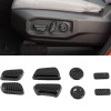 Carbon Style Car Seat Adjustment Button Switch Knob Panel Cover For Toyota Tundra 2022-2025 / 4Runner 2025 / Tacoma 2024 2025