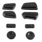 Carbon Style Car Seat Adjustment Button Switch Knob Panel Cover For Toyota Tundra 2022-2025 / 4Runner 2025 / Tacoma 2024 2025