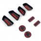 Carbon Style Car Seat Adjustment Button Switch Knob Panel Cover For Toyota Tundra 2022-2025 / 4Runner 2025 / Tacoma 2024 2025