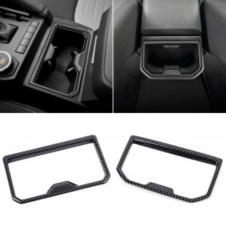 2PCS Front And Rear Water Cup Holder Tray Organizer For Toyota 4Runner 2025 / Tacoma 2024 2025
