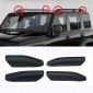 4PCS Black Style Roof Rack Rail End Cover Shell Replacement For GWM TANK 300 2020-2024