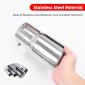 1PCS Stainless Steel Exhaust Muffler Tip Pipe Cover For Toyota Land Cruiser Prado J250 LC250 2024 2025