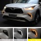  Fog Light Daytime Running Light DRL LED Day Light 2PCS For Toyota Highlander 2020 2021 2022 2023 2024