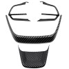 4PCS Carbon Style ABS Steering Wheel Trim For Toyota Grand Highlander 2021-2024/ Highlander 2020-2024/ Sienna 2021-2023