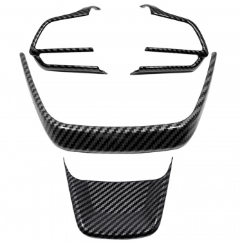 4PCS Carbon Style ABS Steering Wheel Trim For Toyota Grand Highlander 2021-2024/ Highlander 2020-2024/...