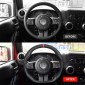 Full Leather Flat Sport Steering Wheel For Jeep Wrangler JK GLADIATOR 2011-2017