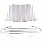 18PCS Stainless Steel Window Middle Pillar Post Molding Frame Overlays Cover Trim Toyota RAV4 2019-2025