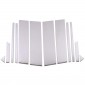 18PCS Stainless Steel Window Middle Pillar Post Molding Frame Overlays Cover Trim Toyota RAV4 2019-2025