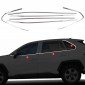 18PCS Stainless Steel Window Middle Pillar Post Molding Frame Overlays Cover Trim Toyota RAV4 2019-2025