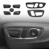 Carbon Style Car Seat Adjustment Button Switch Knob Panel Cover Moulding Trim For Toyota Grand Highlander 2021-2024/ Highlander 2020-2024/ RAV4 2019-2024 LHD