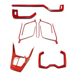 Anti-glare Red Style Coverage Kit For Toyota RAV4 2019 2020 2021 2022 2023 2024 LHD