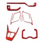 Anti-glare Red Style Coverage Kit For Toyota RAV4 2019 2020 2021 2022 2023 2024 LHD