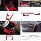 Anti-glare Red Style Coverage Kit For Toyota RAV4 2019 2020 2021 2022 2023 2024 LHD