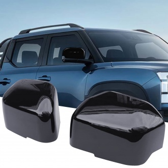 2PCS ABS Glossy Black Style Side Rearview Mirror Overlay Cover For BYD SHARK 2024 2025 LHD
