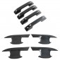 8PCS Carbon Style Car Exterior Side Door Handle Overlay Cover For BYD SHARK 2024 2025 LHD