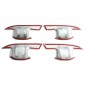 8PCS Carbon Style Car Exterior Side Door Handle Overlay Cover For BYD SHARK 2024 2025 LHD