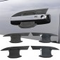 8PCS Carbon Style Car Exterior Side Door Handle Overlay Cover For BYD SHARK 2024 2025 LHD