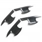 8PCS Carbon Style Car Exterior Side Door Handle Overlay Cover For BYD SHARK 2024 2025 LHD