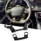Carbon Style Interior ABS Steering Wheel Decor Cover Trim For BYD SHARK 2024 2025