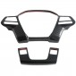 Carbon Style Interior ABS Steering Wheel Decor Cover Trim For BYD SHARK 2024 2025