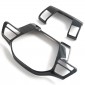Carbon Style Interior ABS Steering Wheel Decor Cover Trim For BYD SHARK 2024 2025