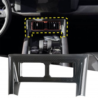 Carbon Style Central control Air Condition Vent Outlet Cover Trim For BYD SHARK 2024 2025