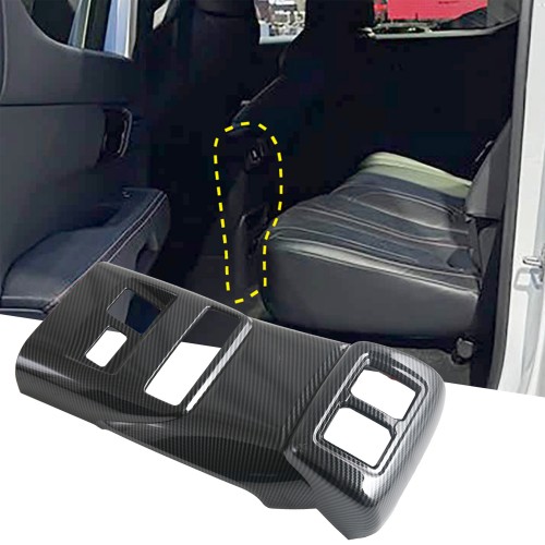 Carbon Style Rear Air Outlet Vent Panel Cover Trim For BYD SHARK 2024 2025 Carbon Style Rear Air Outlet Vent Panel Cover Trim For BYD SHARK 2024 2025