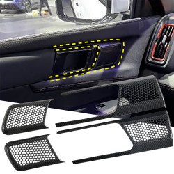 Carbon Style Inner Door Handle Protective Trim Covers For BYD SHARK 2024 2025