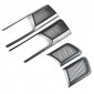 Carbon Style Inner Door Handle Protective Trim Covers For BYD SHARK 2024 2025