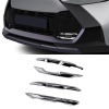 Not Fit For GR Sport version!!! Glossy Silver Style ABS Front Fog Light Lamp Decor Cover For Toyota C-HR CHR 2024 2025