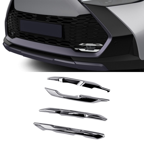 Not Fit For GR Sport version!!! Glossy Silver Style ABS Front Fog Light Lamp Decor Cover For Toyota C-HR CHR 2024 2025 Not Fit For GR Sport version!!! Glossy Silver Style ABS Front Fog Light Lamp Decor Cover For Toyota C-HR CHR 2024 2025