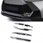 Not Fit For GR Sport version!!! Glossy Silver Style ABS Front Fog Light Lamp Decor Cover For Toyota C-HR CHR 2024 2025