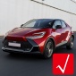 Not Fit For GR Sport version!!! Glossy Silver Style ABS Front Fog Light Lamp Decor Cover For Toyota C-HR CHR 2024 2025
