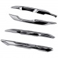 Not Fit For GR Sport version!!! Glossy Silver Style ABS Front Fog Light Lamp Decor Cover For Toyota C-HR CHR 2024 2025