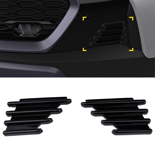 Not Fit For GR Sport version!!!Glossy Black Front Bumper Spoiler Grill Fog Light Cover Trim For Toyota C-HR CHR 2024 2025