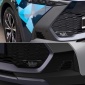 Not Fit For GR Sport version!!!Glossy Black Front Bumper Spoiler Grill Fog Light Cover Trim For Toyota C-HR CHR 2024 2025
