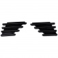 Not Fit For GR Sport version!!!Glossy Black Front Bumper Spoiler Grill Fog Light Cover Trim For Toyota C-HR CHR 2024 2025