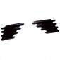 Not Fit For GR Sport version!!!Glossy Black Front Bumper Spoiler Grill Fog Light Cover Trim For Toyota C-HR CHR 2024 2025