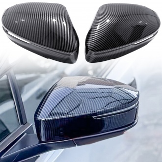2PCS Carbon Style Rearview Side Mirror Cover Trim For Toyota C-HR CHR 2024-2025/ Crown 2023-2025