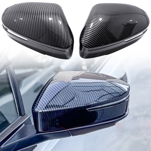 2PCS Carbon Style Rearview Side Mirror Cover Trim For Toyota C-HR CHR 2024-2025/ Crown 2023-2025