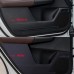 Black Carbon Fiber Inner Door Scratchproof Anti Kick Pad Film Protective Stickers Cover For Honda CR-V CRV 2023-2024 