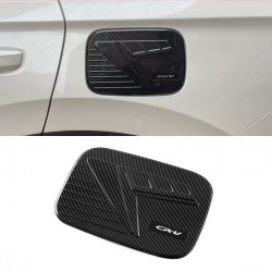 Carbon Fiber Style Oil Fuel Tank Cap Cover Trim 1pcs For Honda CRV CR-V 2023