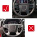  Interior Steering Wheel Button Stripe Cover 2pcs For Chevrolet SILVERADO 1500 2014-2018/SILVERADO 2500 3500 2015-2019