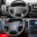  Interior Steering Wheel Button Stripe Cover 2pcs For Chevrolet SILVERADO 1500 2014-2018/SILVERADO 2500 3500 2015-2019