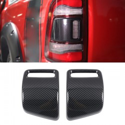  Carbon Style Rear Tail Light Tail Lamp Cover For Dodge Ram 1500 2019-2021 / RAM 1500 TRX 2021-2023