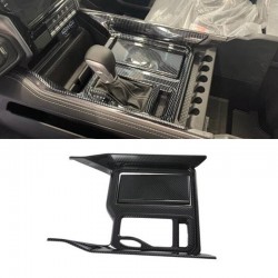 Carbon Fiber Gear Shift Box Panel Cover Trim For Dodge RAM 1500 TRX 2021-2023